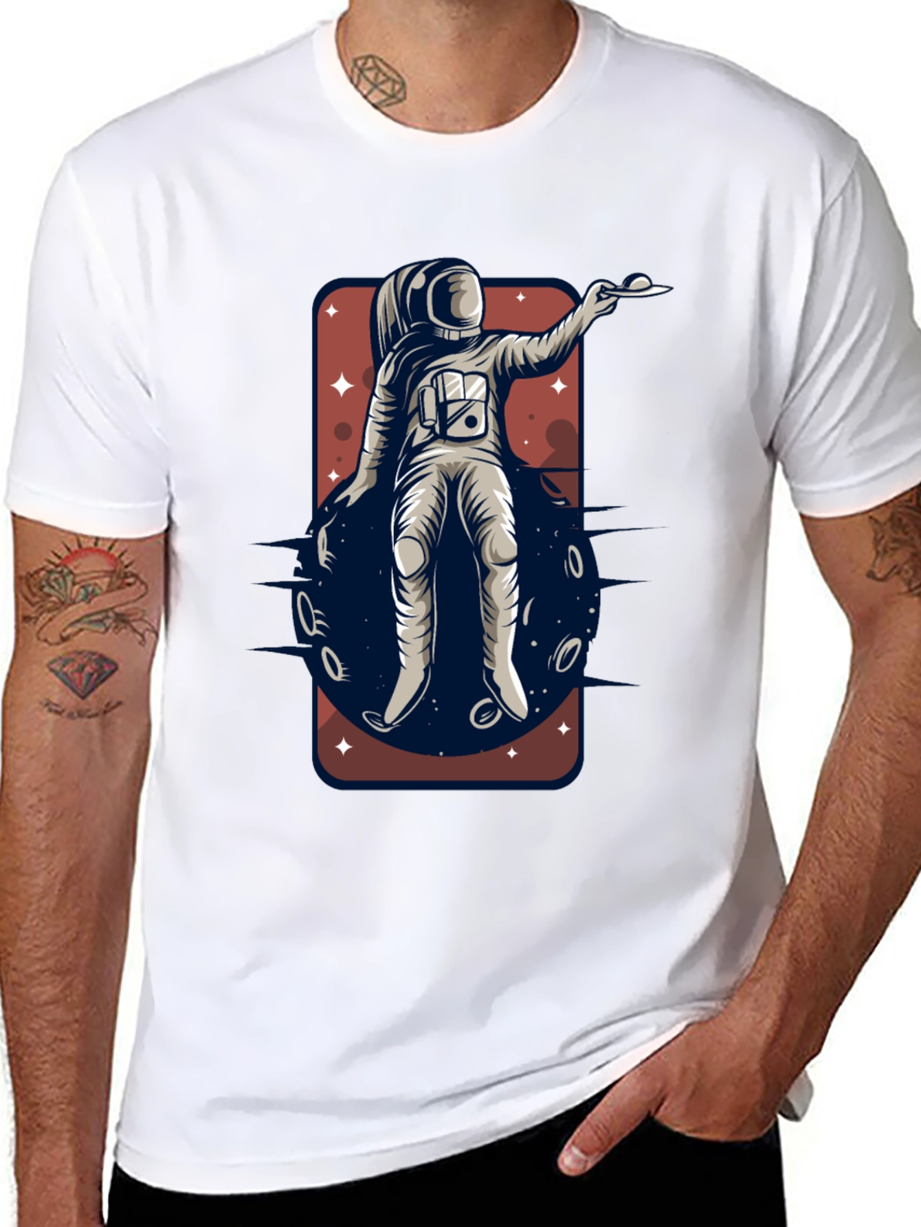 Astronaut Space Graphic T-Shirt