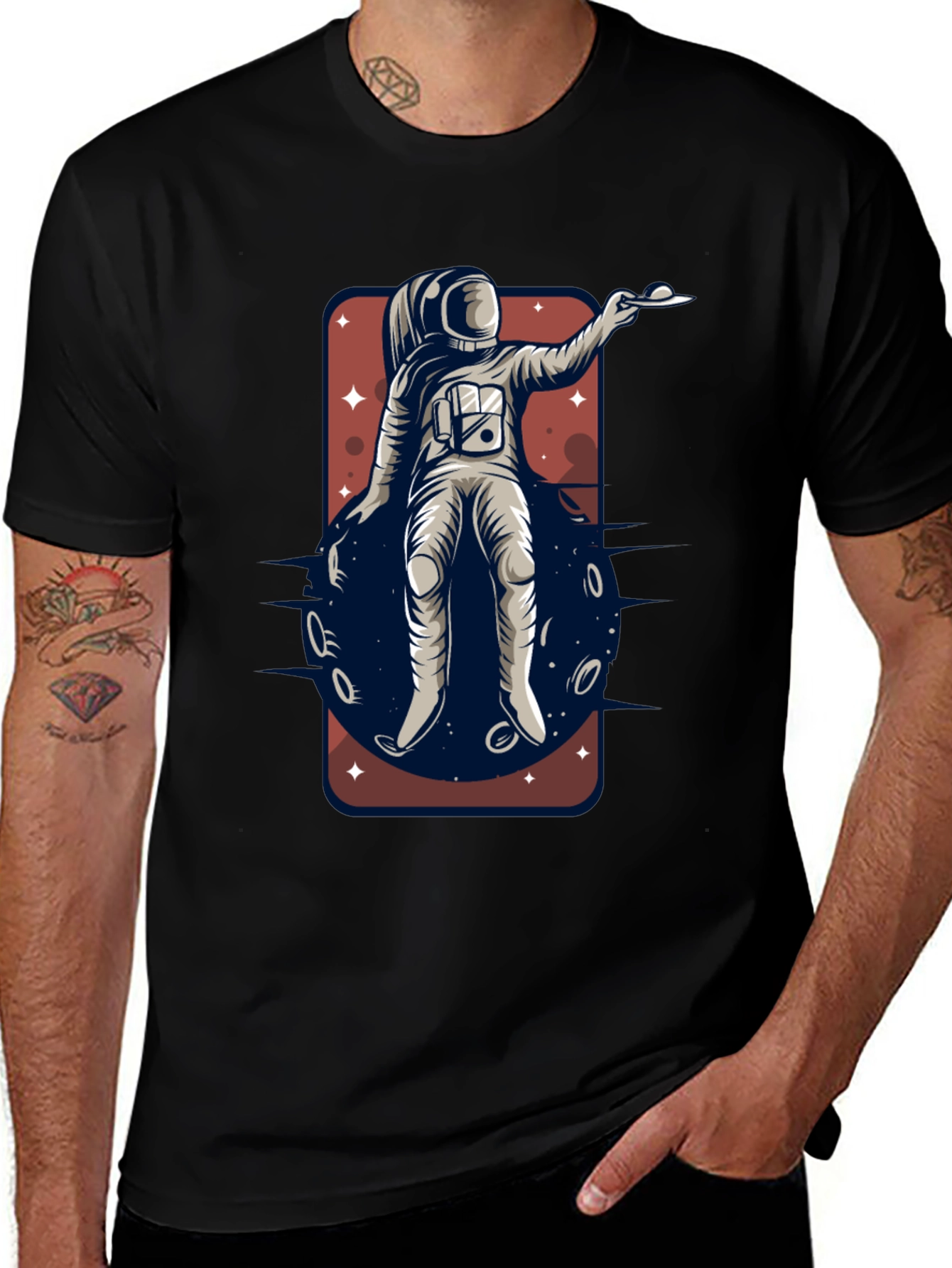 Astronaut Space Graphic T-Shirt