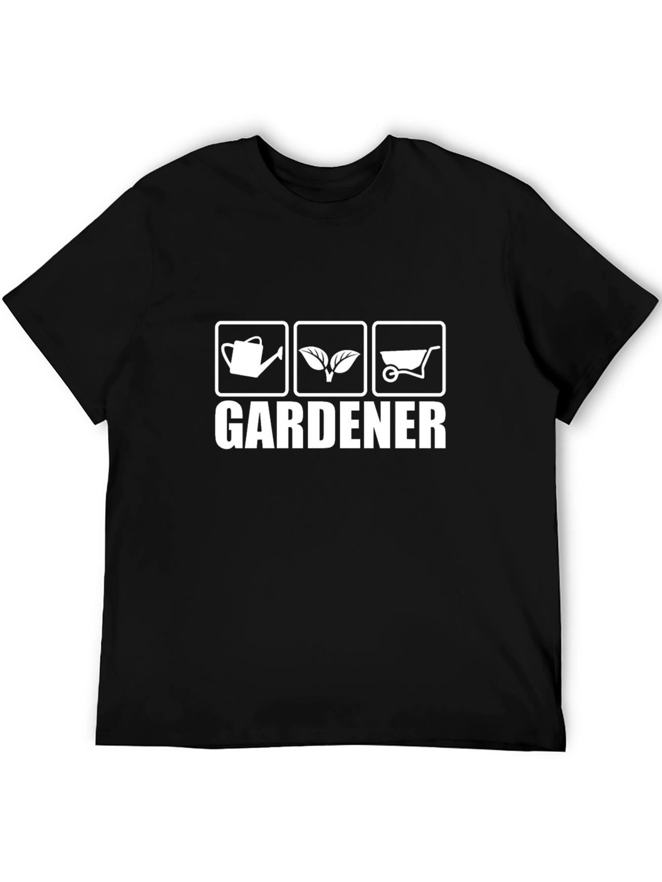 Gardener Graphic Tee - Black Cotton T-Shirt