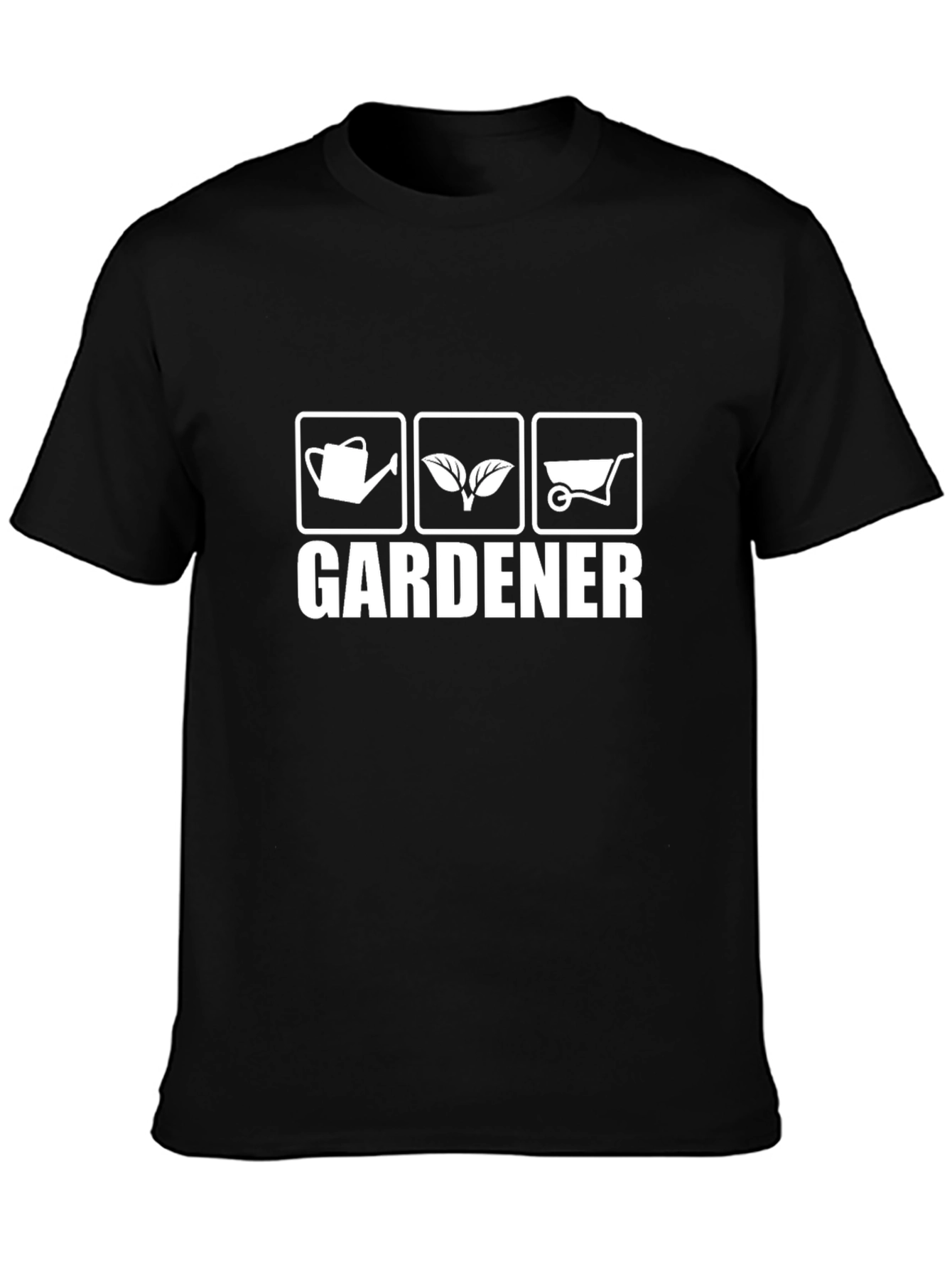 Gardener Graphic Tee - Black Cotton T-Shirt
