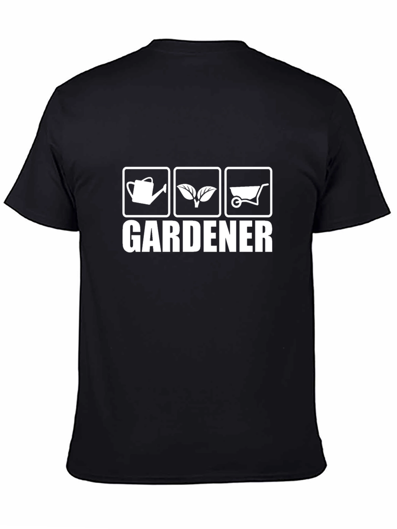 Gardener Graphic Tee - Black Cotton T-Shirt