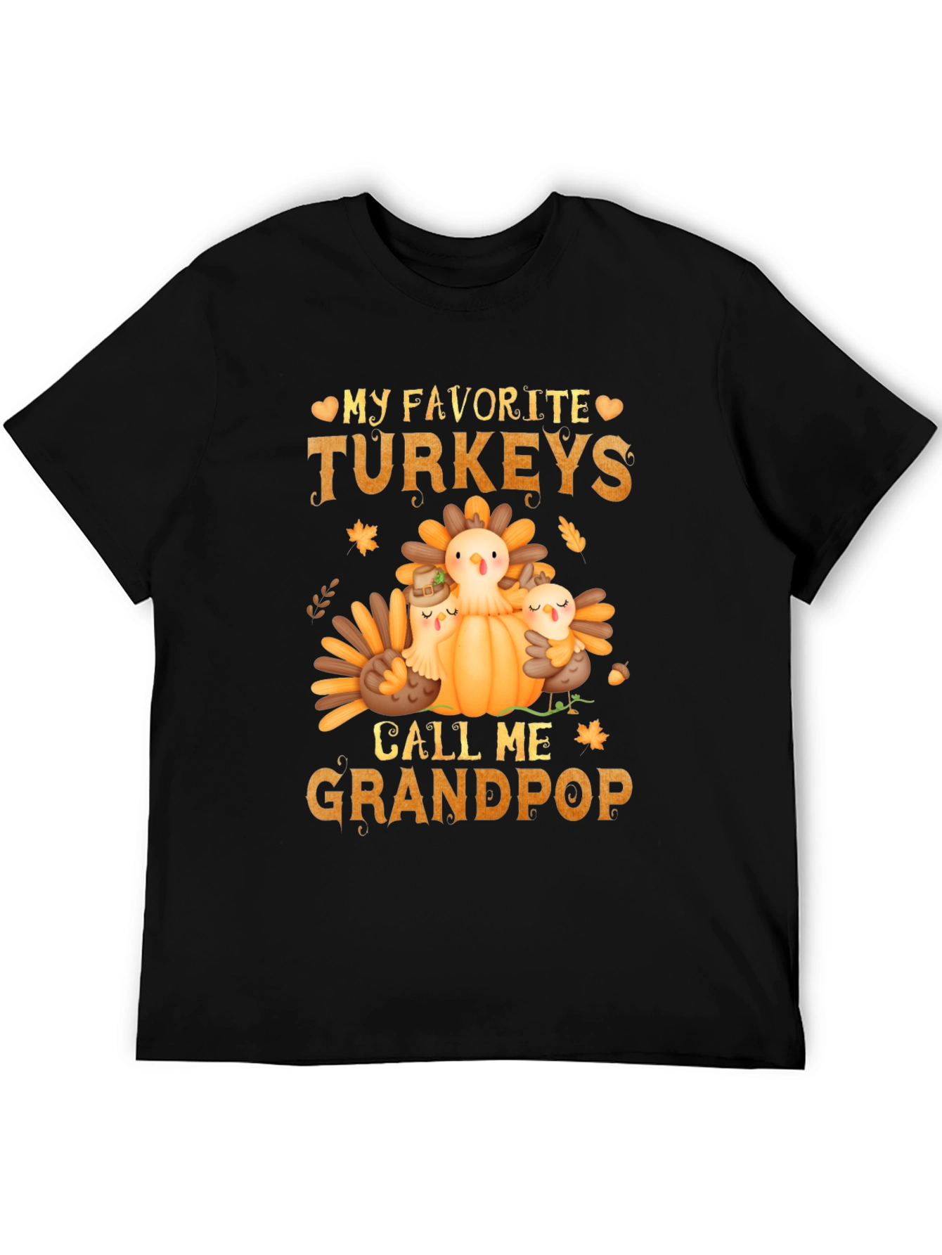 Grandpops Thanksgiving Turkeys T-Shirt