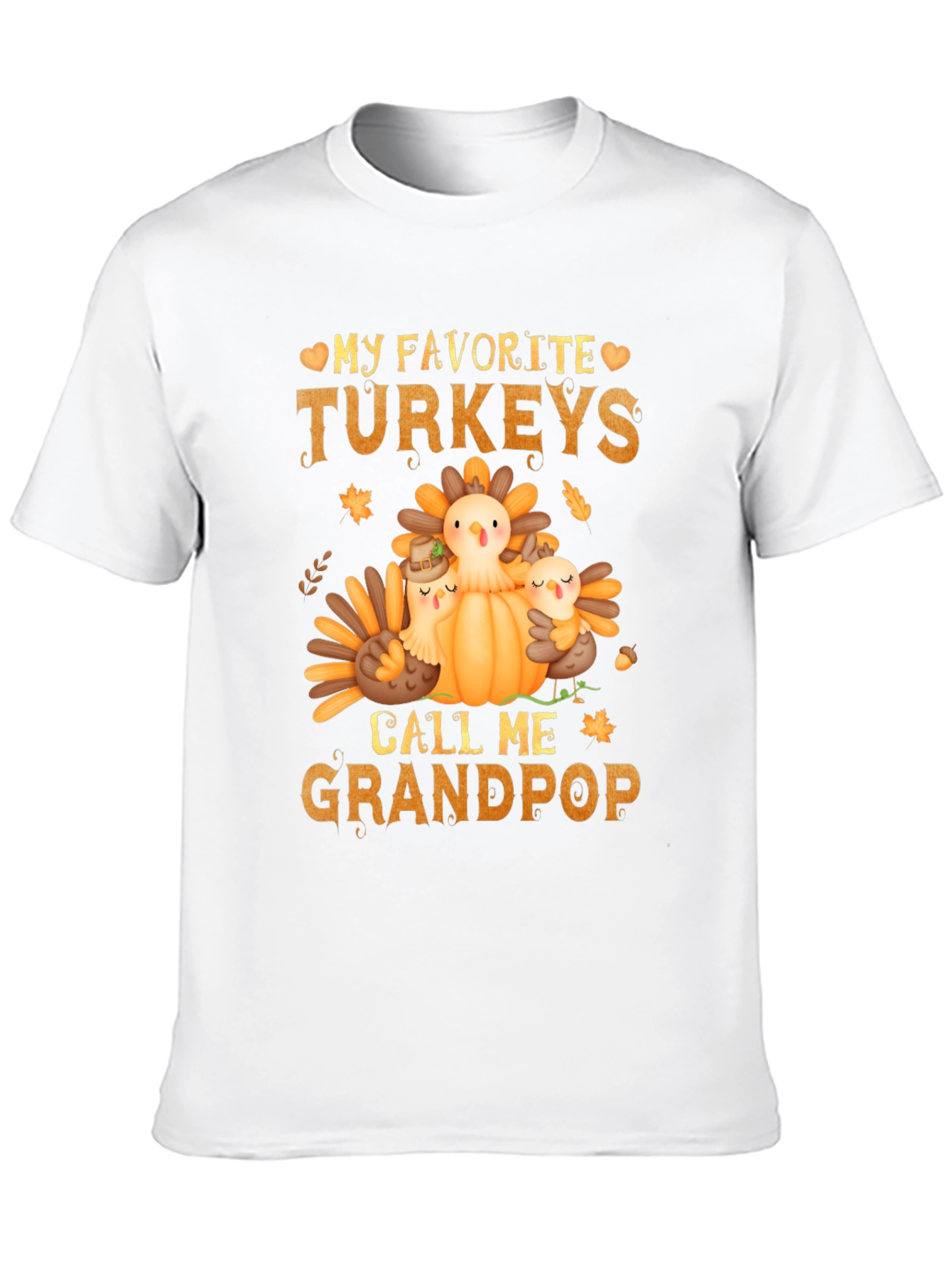Grandpops Thanksgiving Turkeys T-Shirt