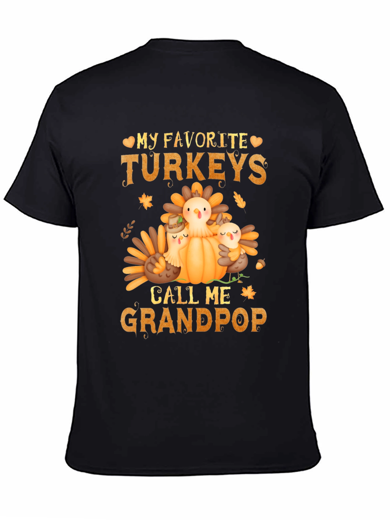 Grandpops Thanksgiving Turkeys T-Shirt