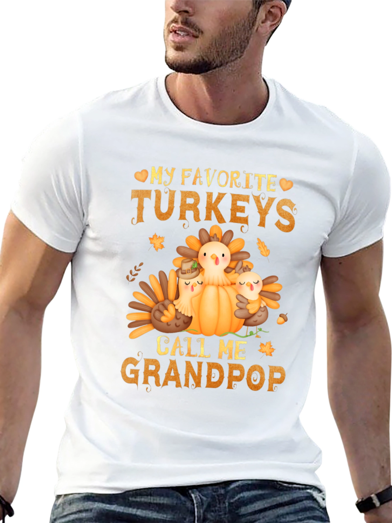 Grandpops Thanksgiving Turkeys T-Shirt