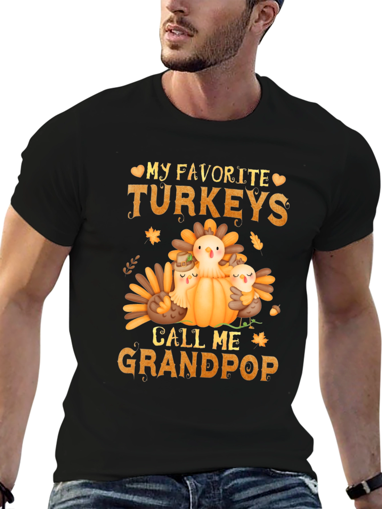 Grandpops Thanksgiving Turkeys T-Shirt