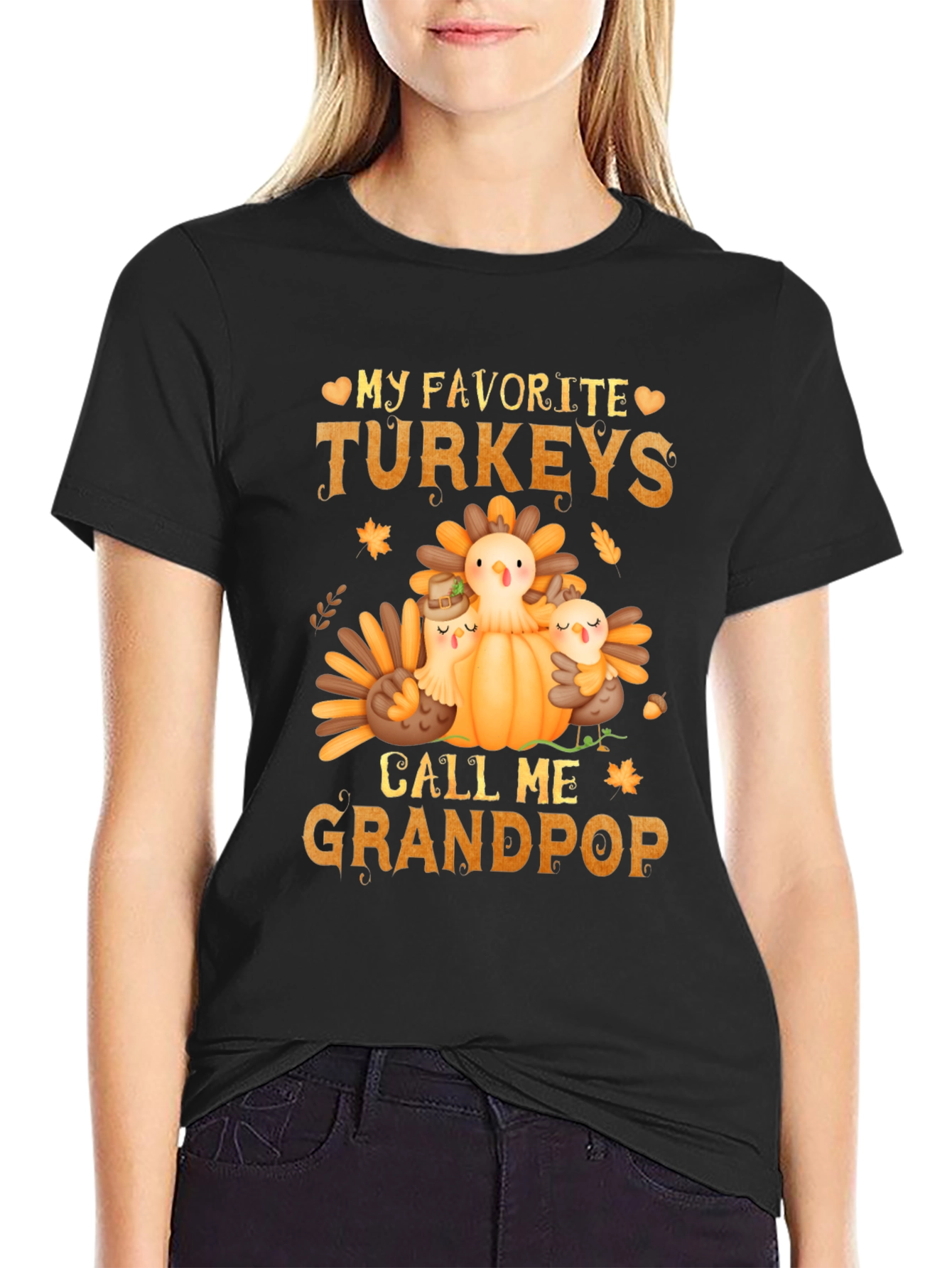 Grandpops Thanksgiving Turkeys T-Shirt