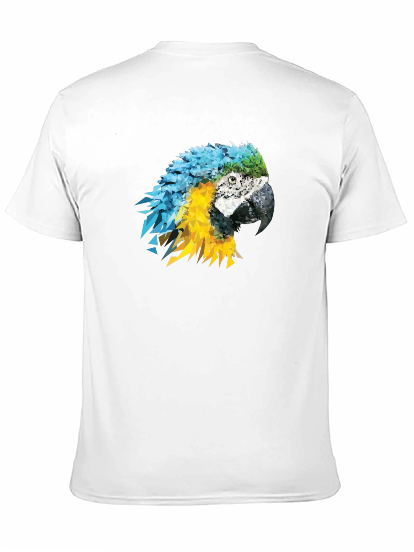 Geometric Parrot Graphic Tee - Mens Black T-Shirt
