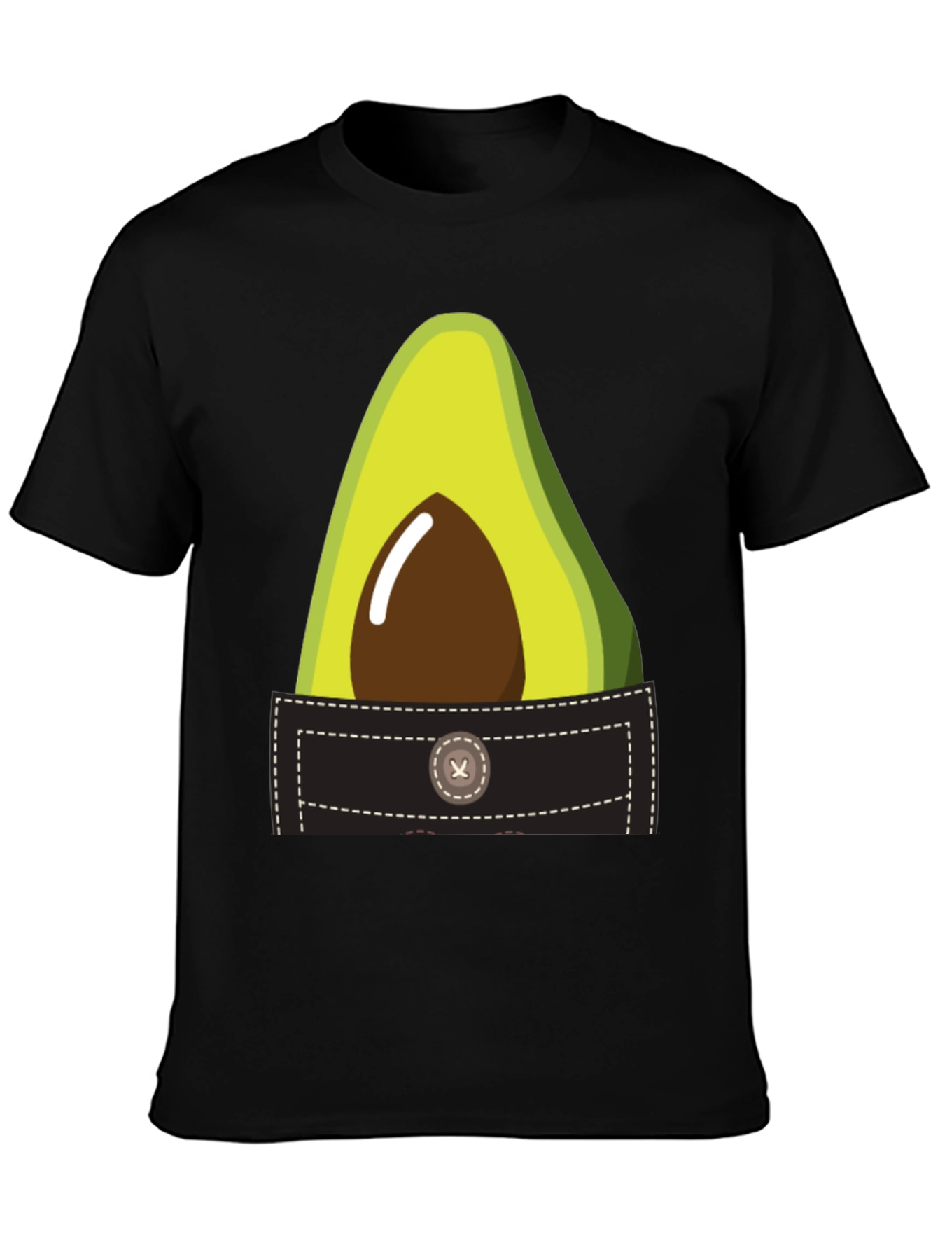 Avocado Pocket Graphic Tee - Novelty T-Shirt