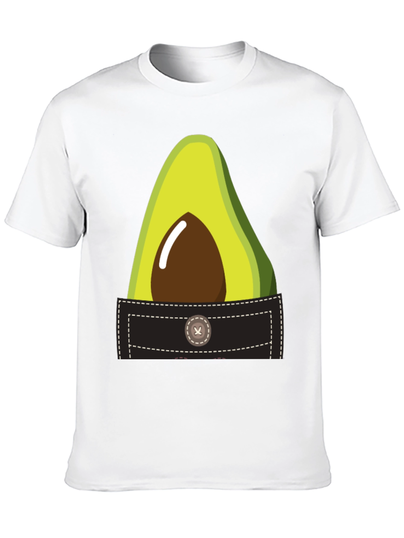 Avocado Pocket Graphic Tee - Novelty T-Shirt