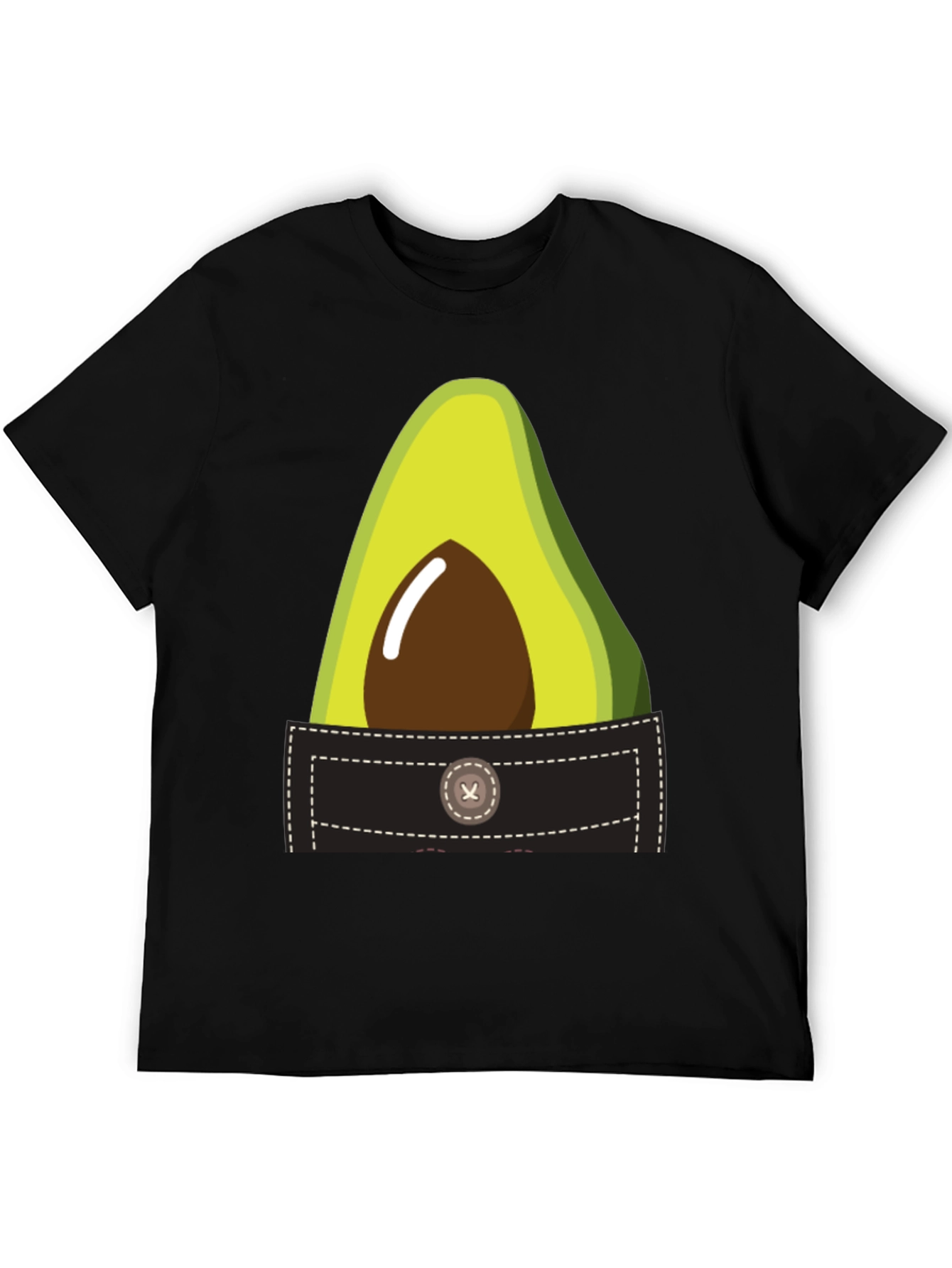 Avocado Pocket Graphic Tee - Novelty T-Shirt