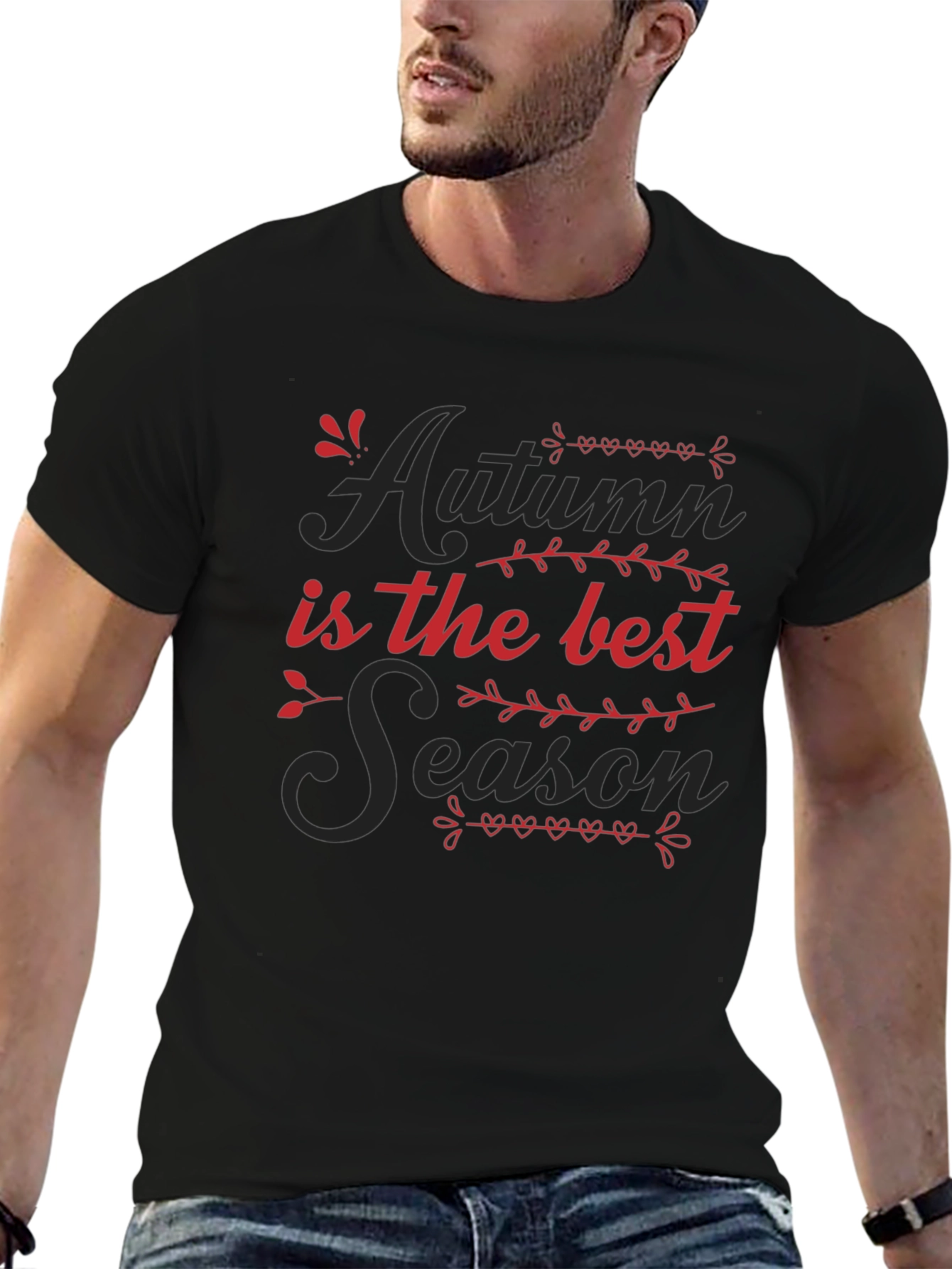 Autumn is the Best Season Black T-Shirt