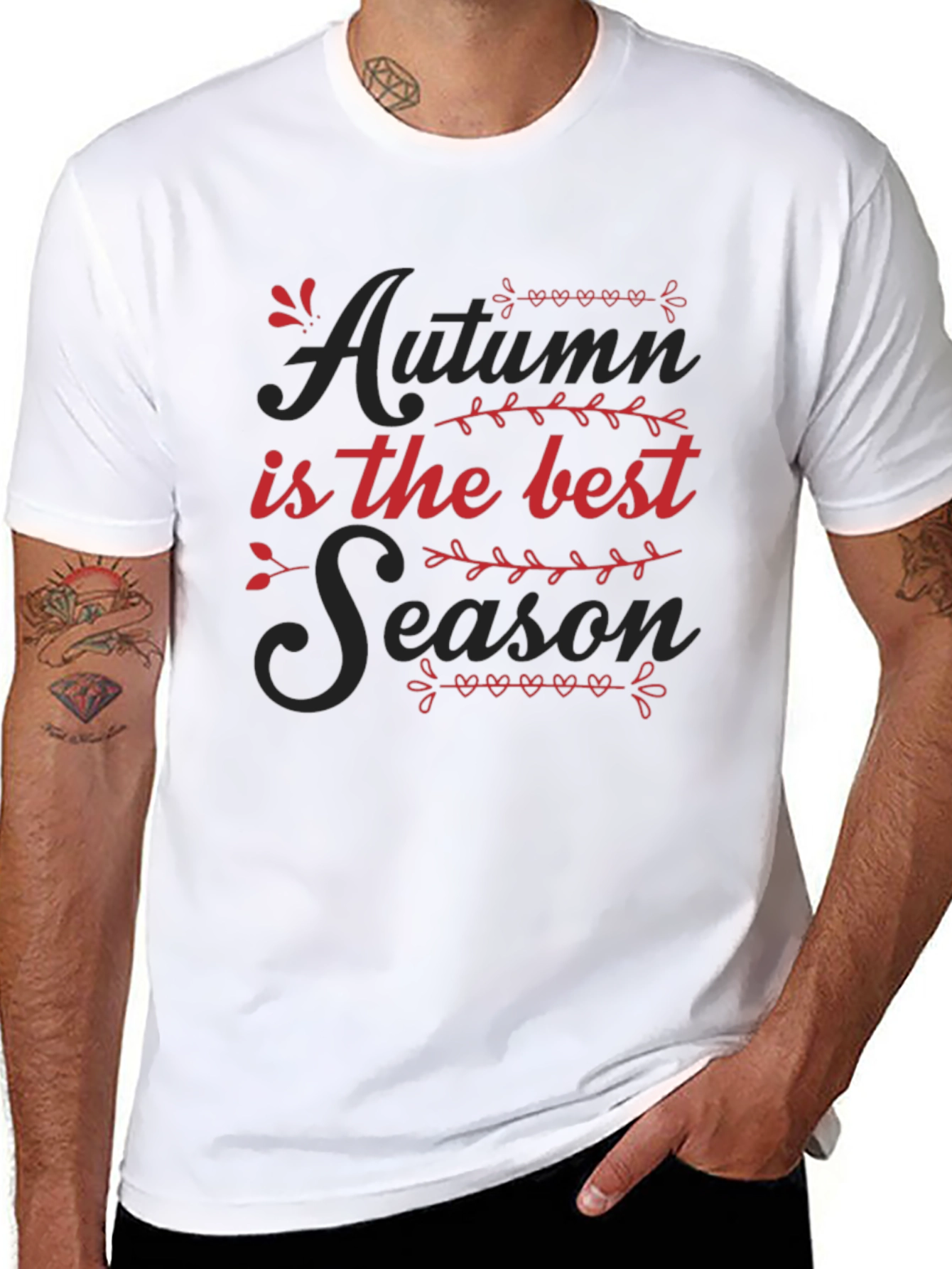 Autumn is the Best Season Black T-Shirt
