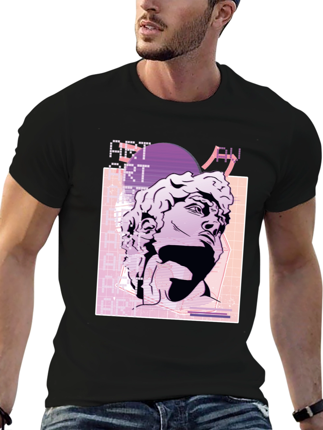 Art Aesthetic Statue Graphic T-Shirt