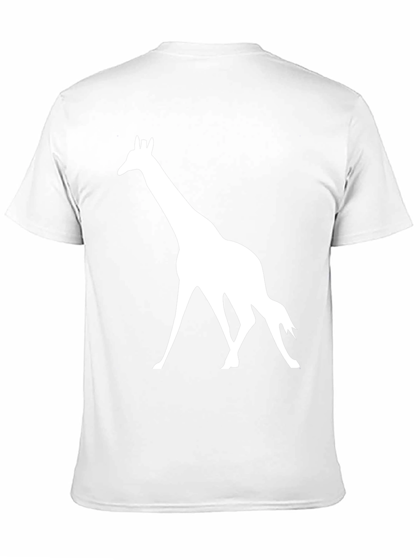 Giraffe Silhouette Graphic Tee - Black