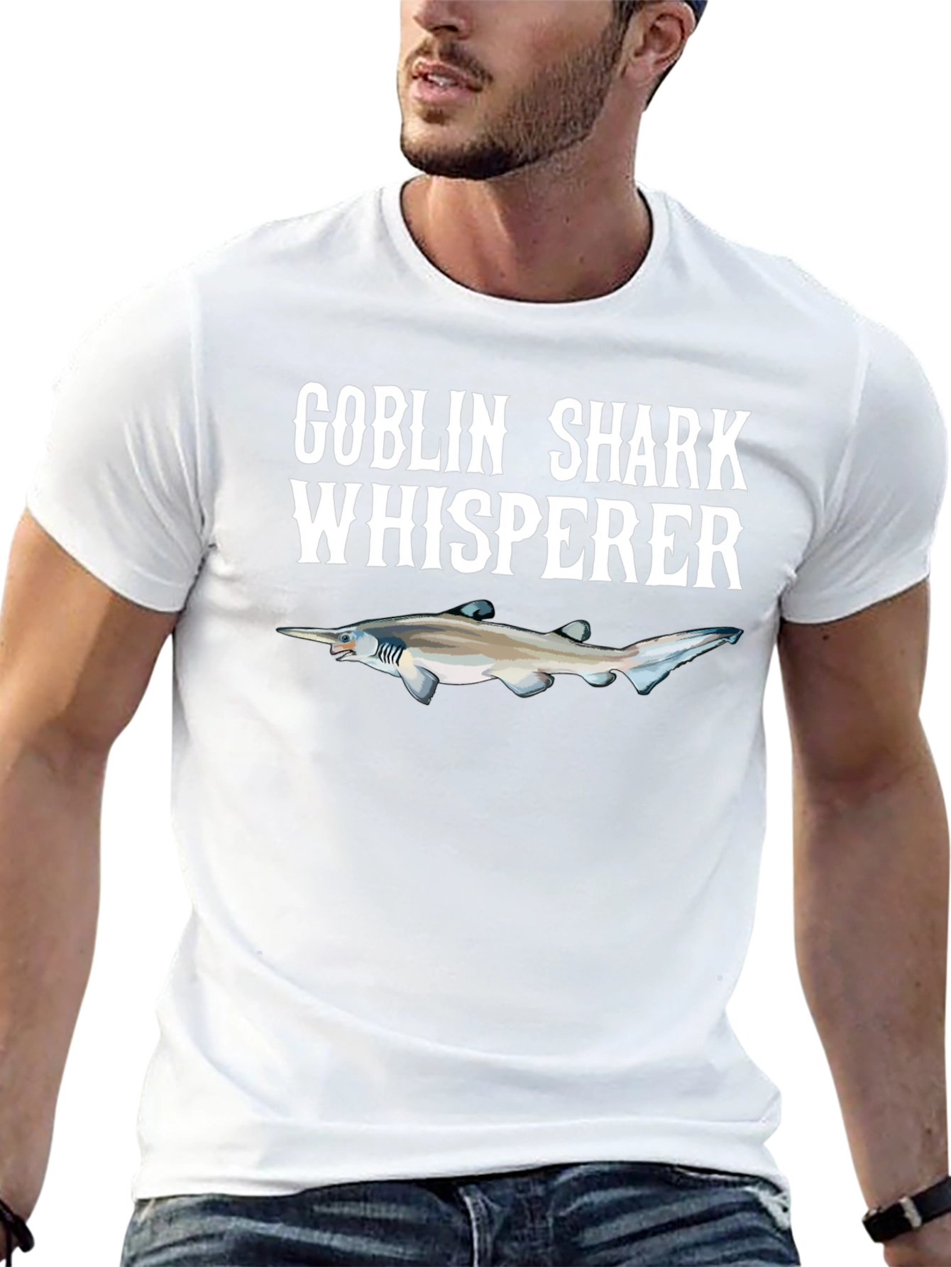 Goblin Shark Whisperer Graphic Tee - Black
