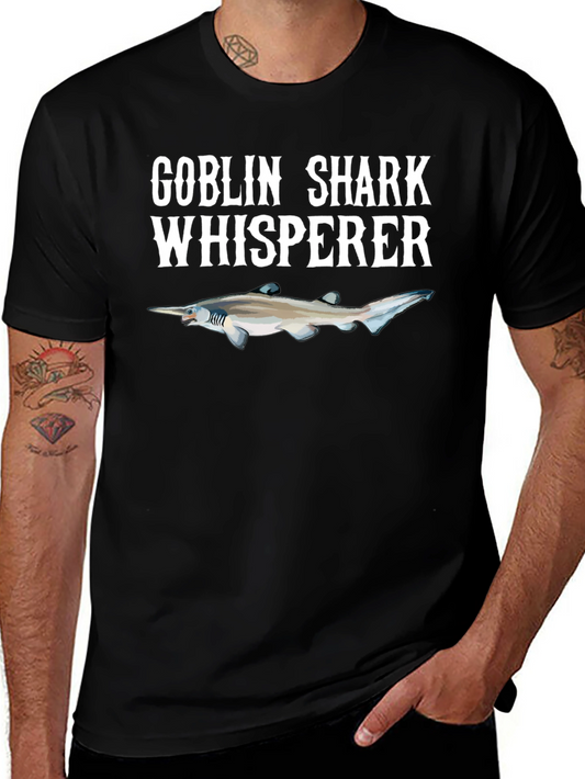 Goblin Shark Whisperer Graphic Tee - Black