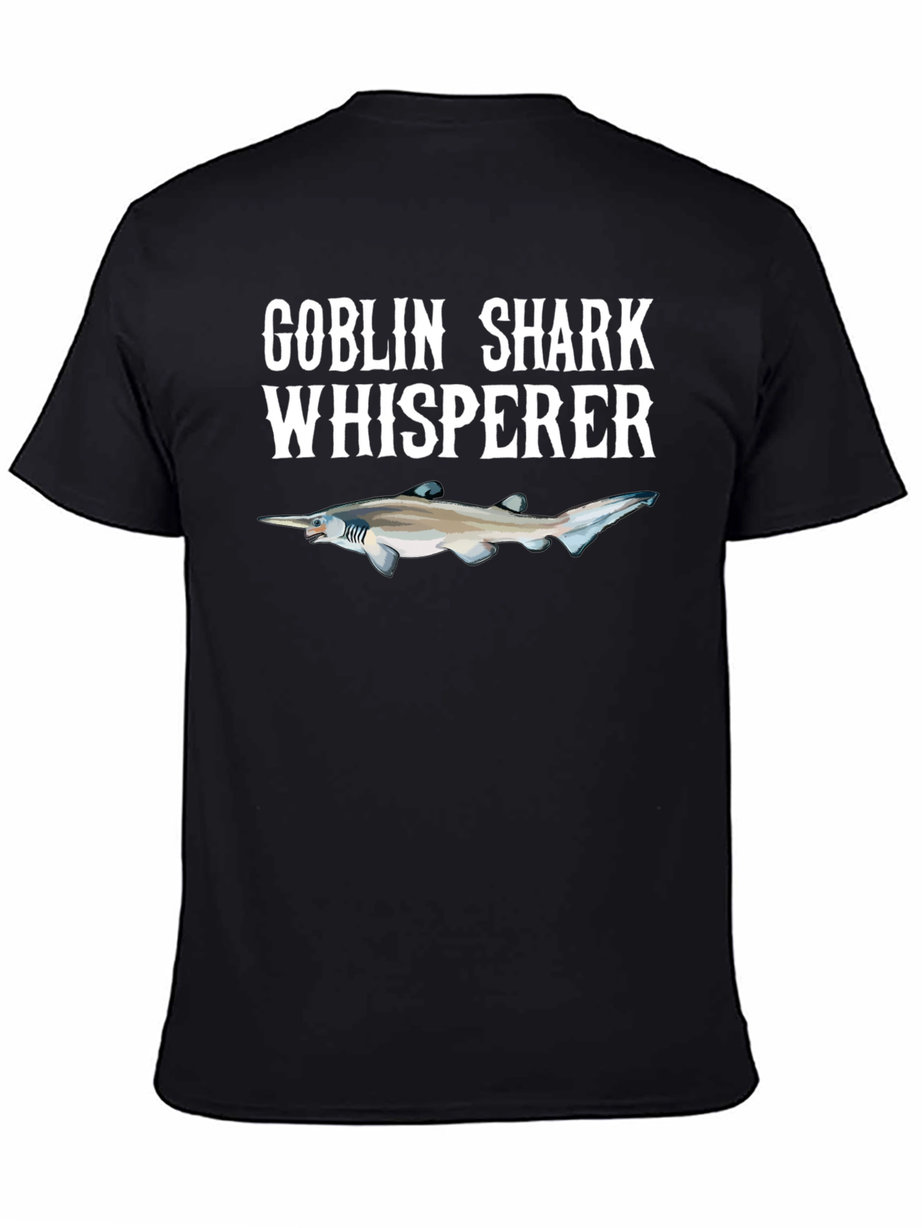 Goblin Shark Whisperer Graphic Tee - Black