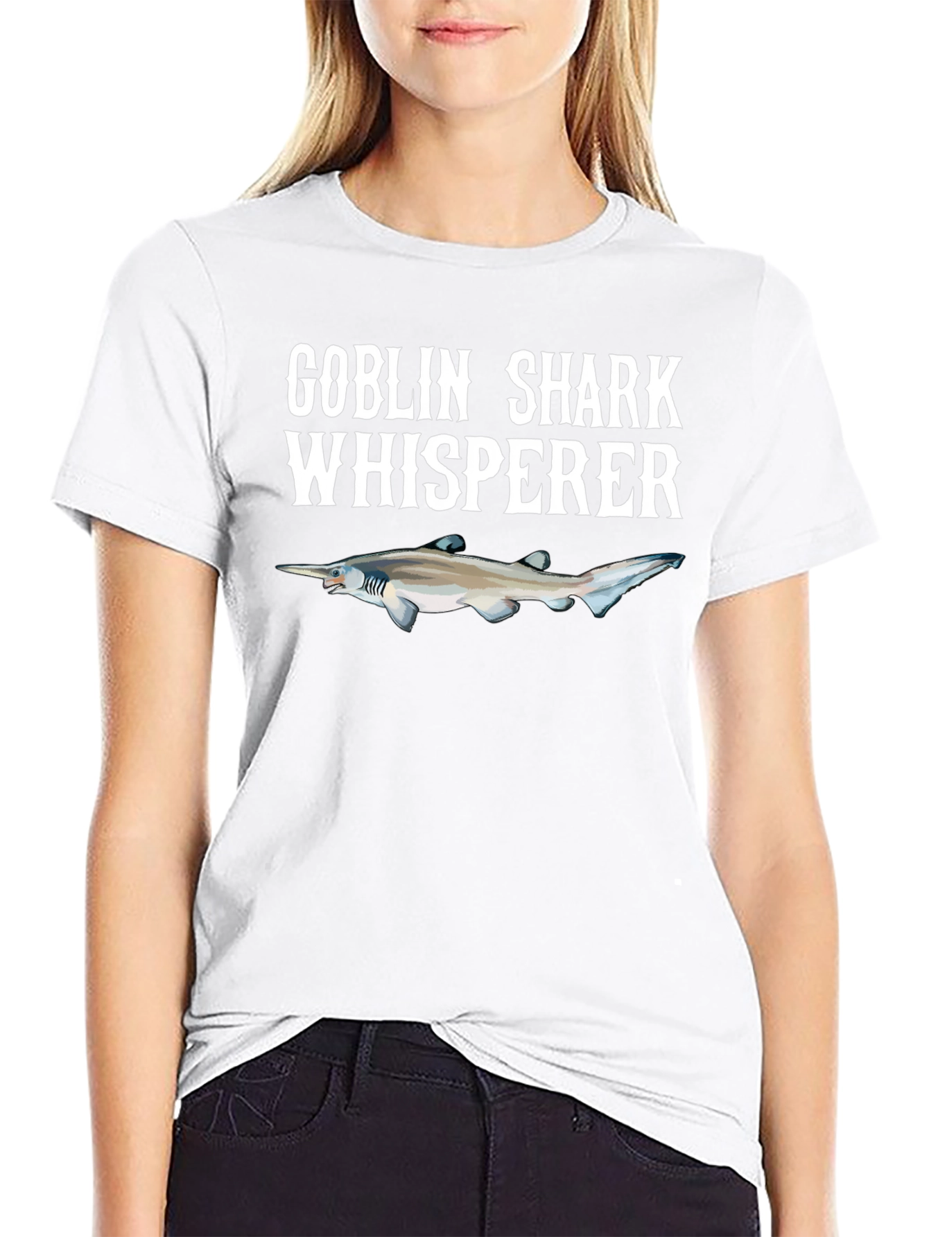 Goblin Shark Whisperer Graphic Tee - Black
