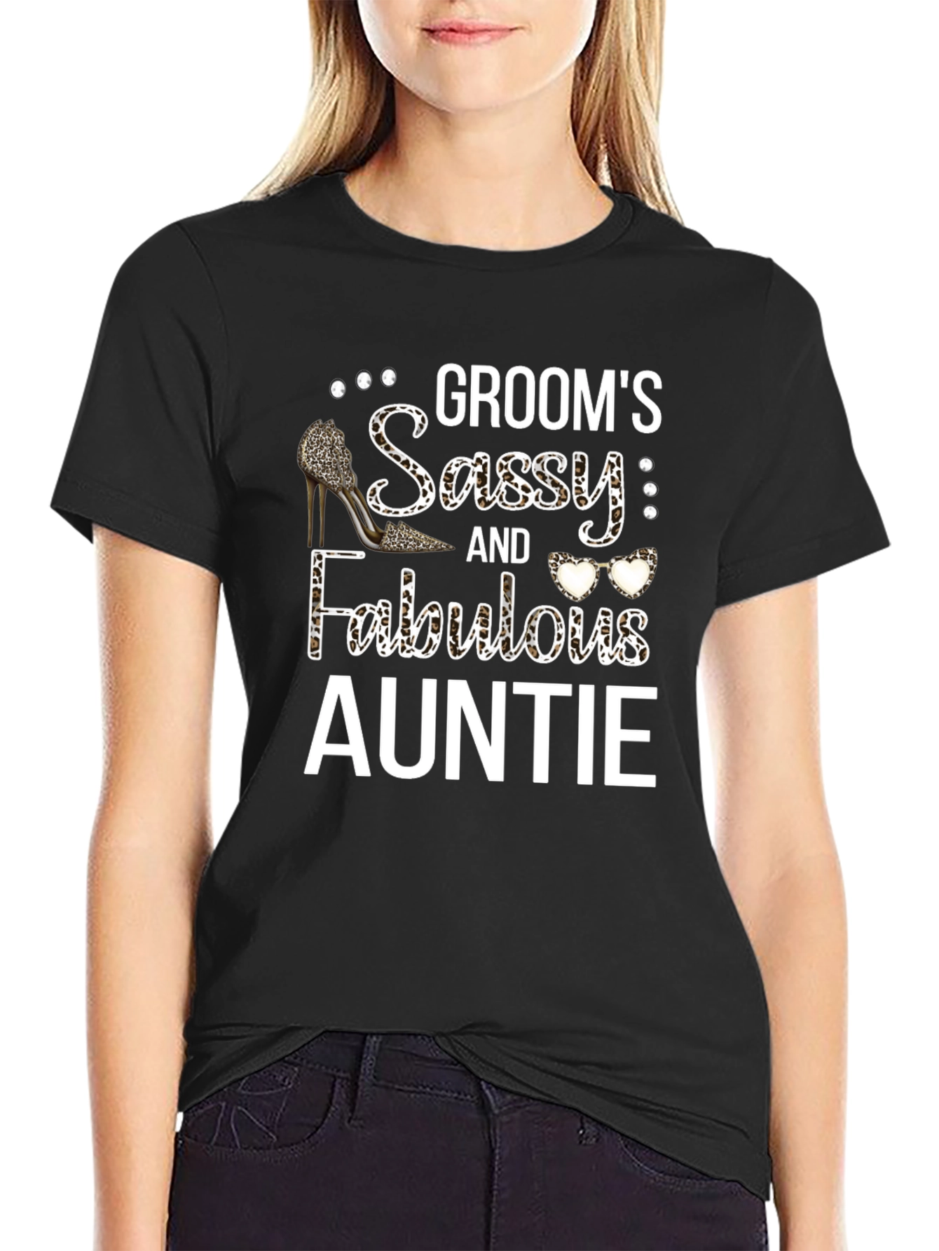 Grooms Sassy & Fabulous Auntie Graphic T-Shirt