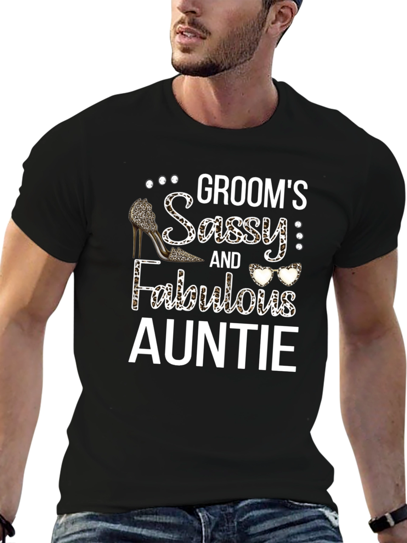 Grooms Sassy & Fabulous Auntie Graphic T-Shirt