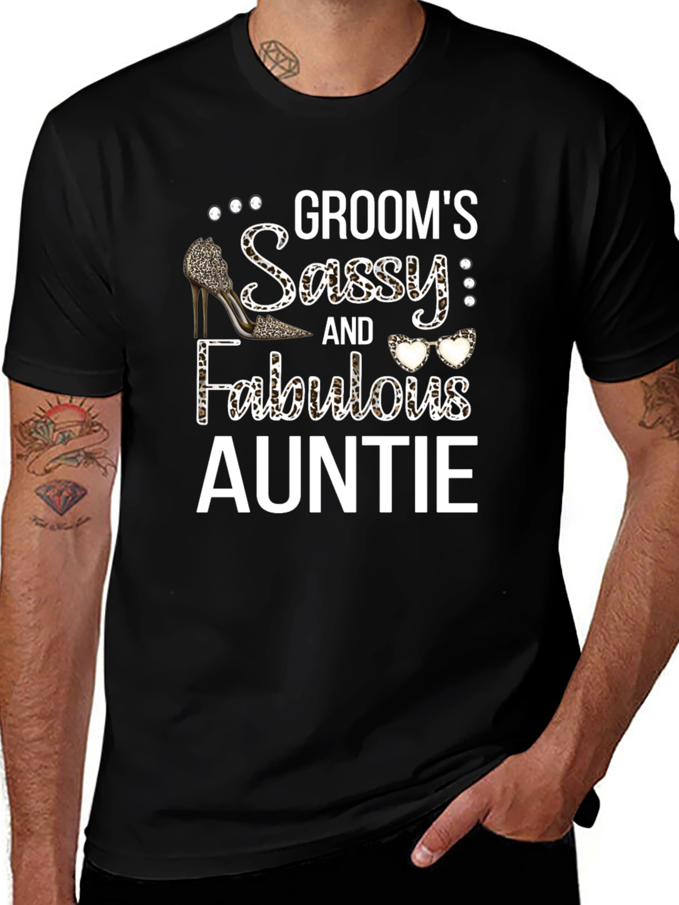 Grooms Sassy & Fabulous Auntie Graphic T-Shirt