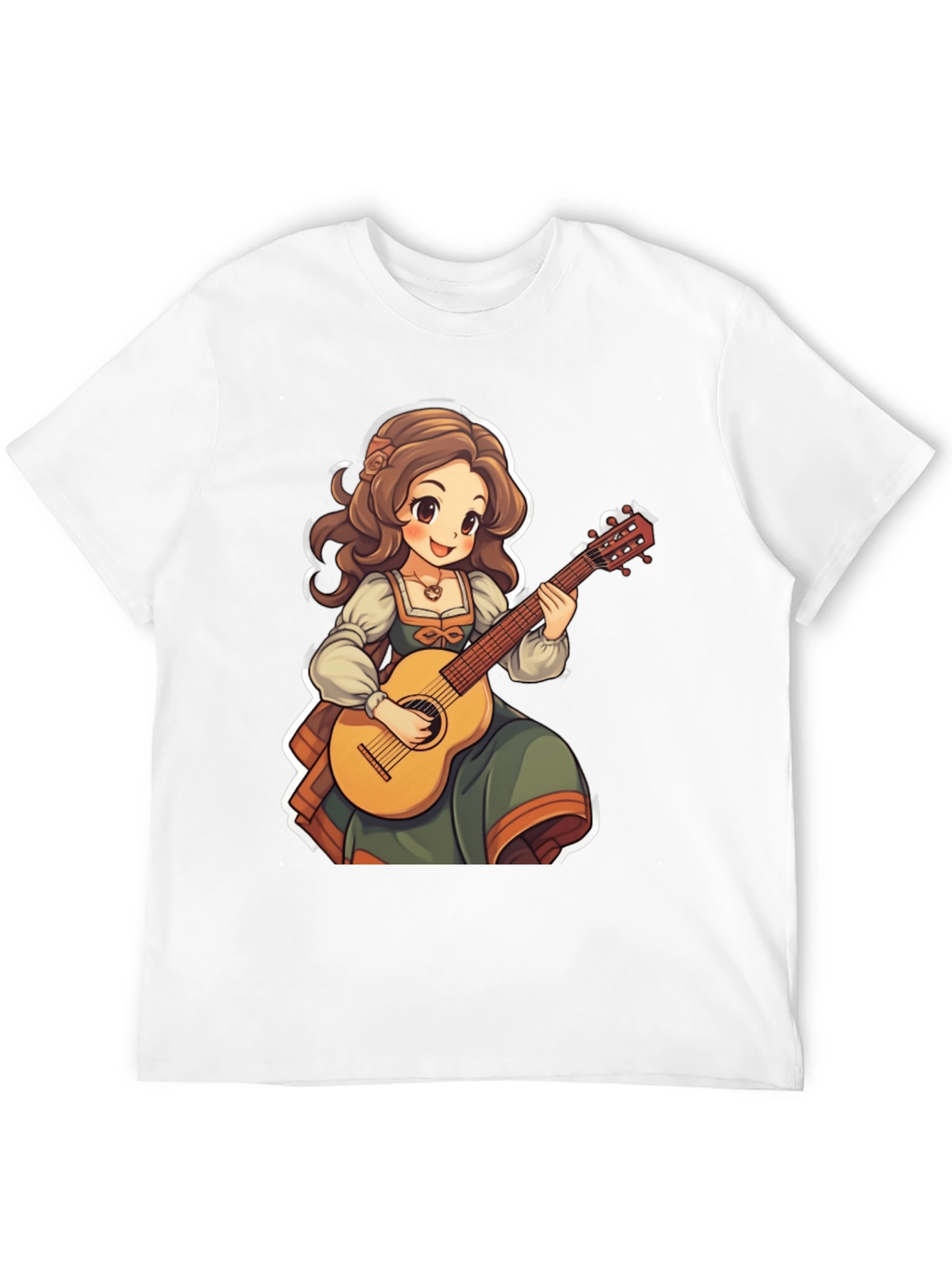 Anime Girl Guitar T-Shirt