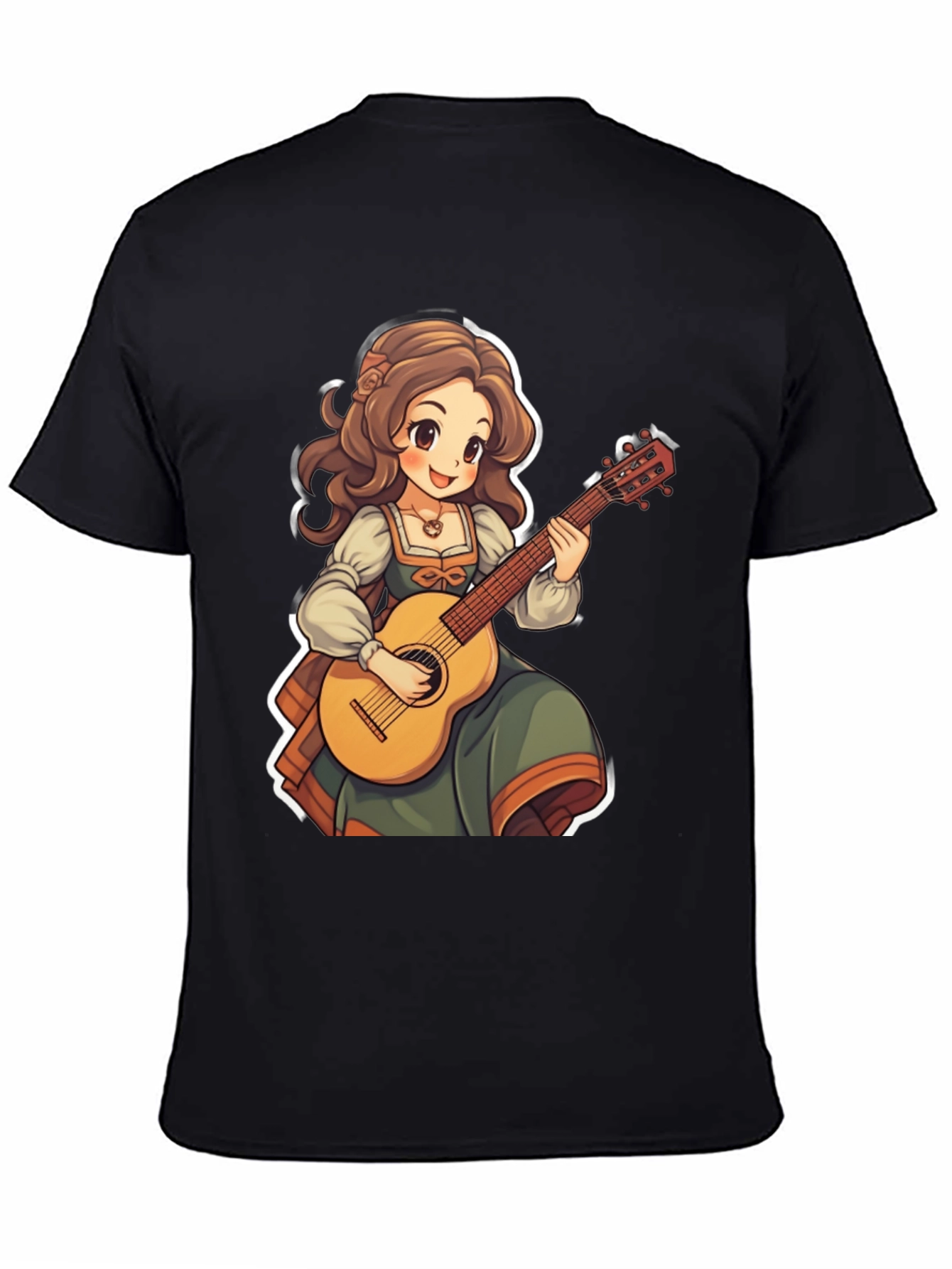 Anime Girl Guitar T-Shirt