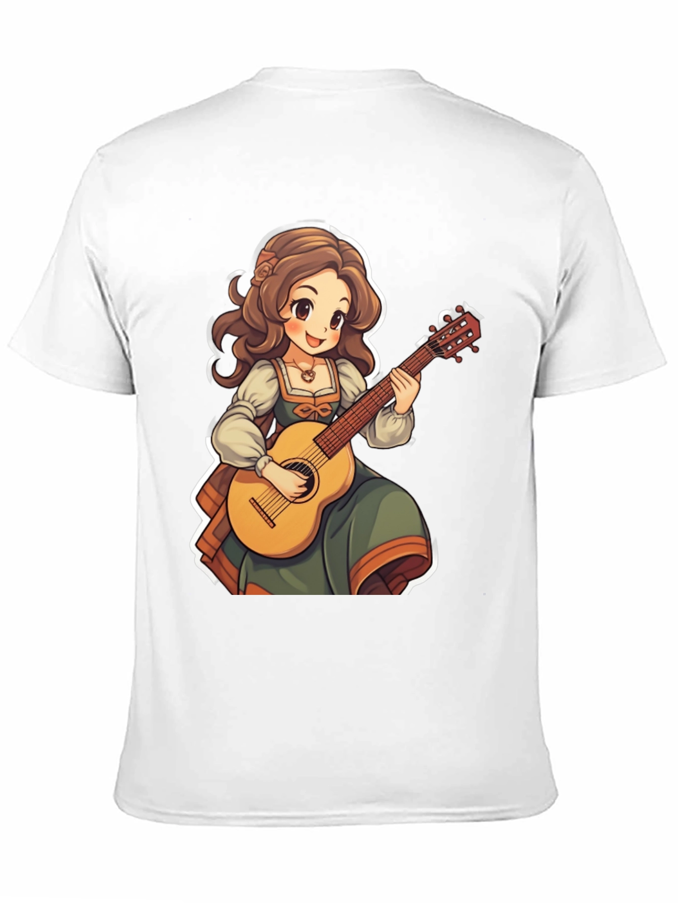 Anime Girl Guitar T-Shirt