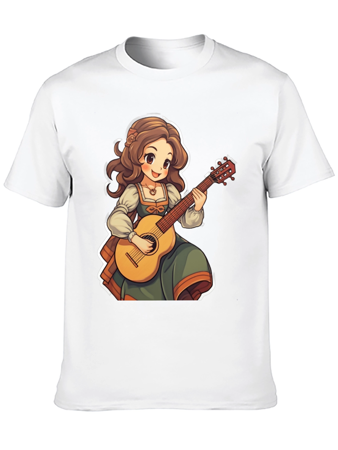 Anime Girl Guitar T-Shirt
