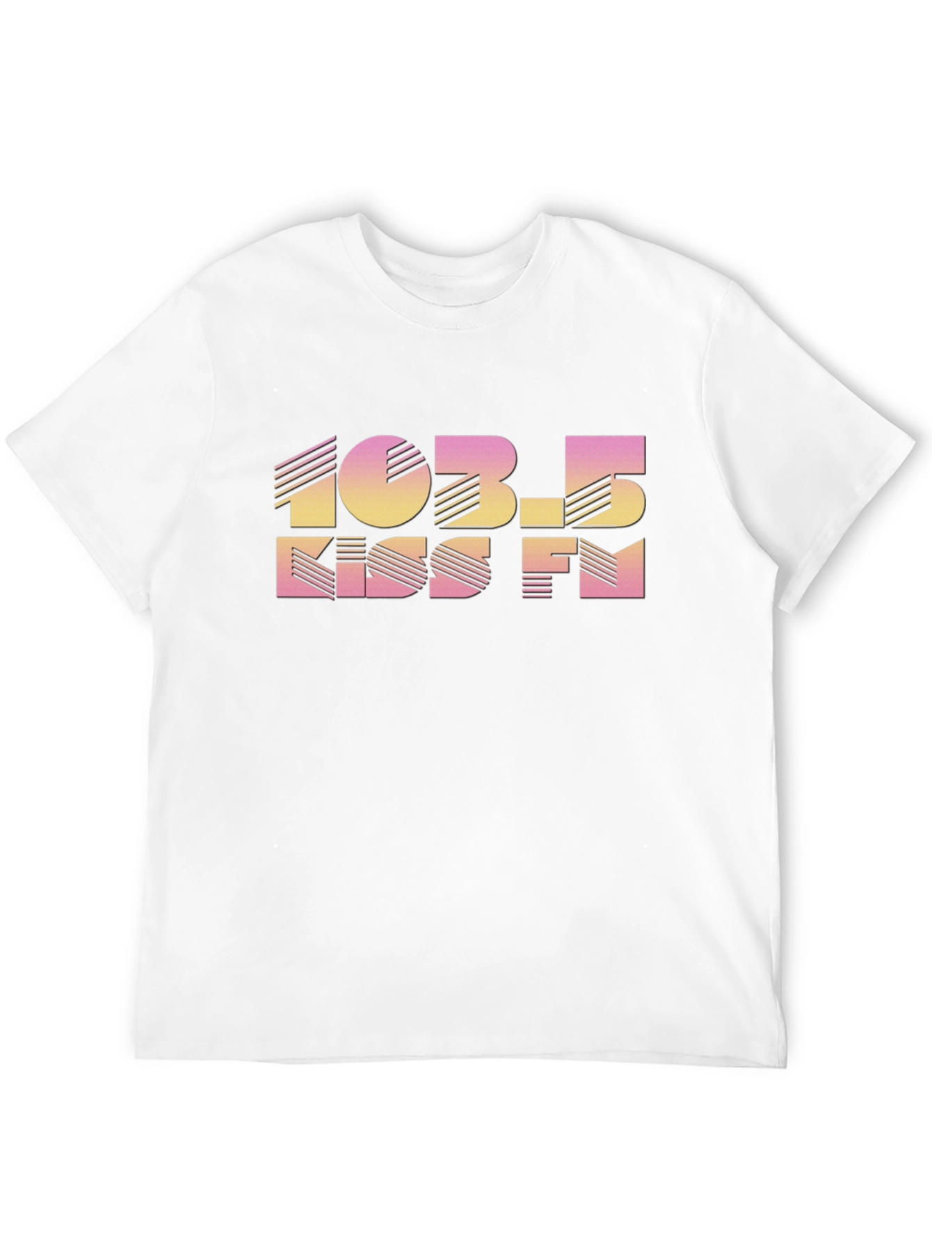 103.5 KISS FM Retro Black T-Shirt