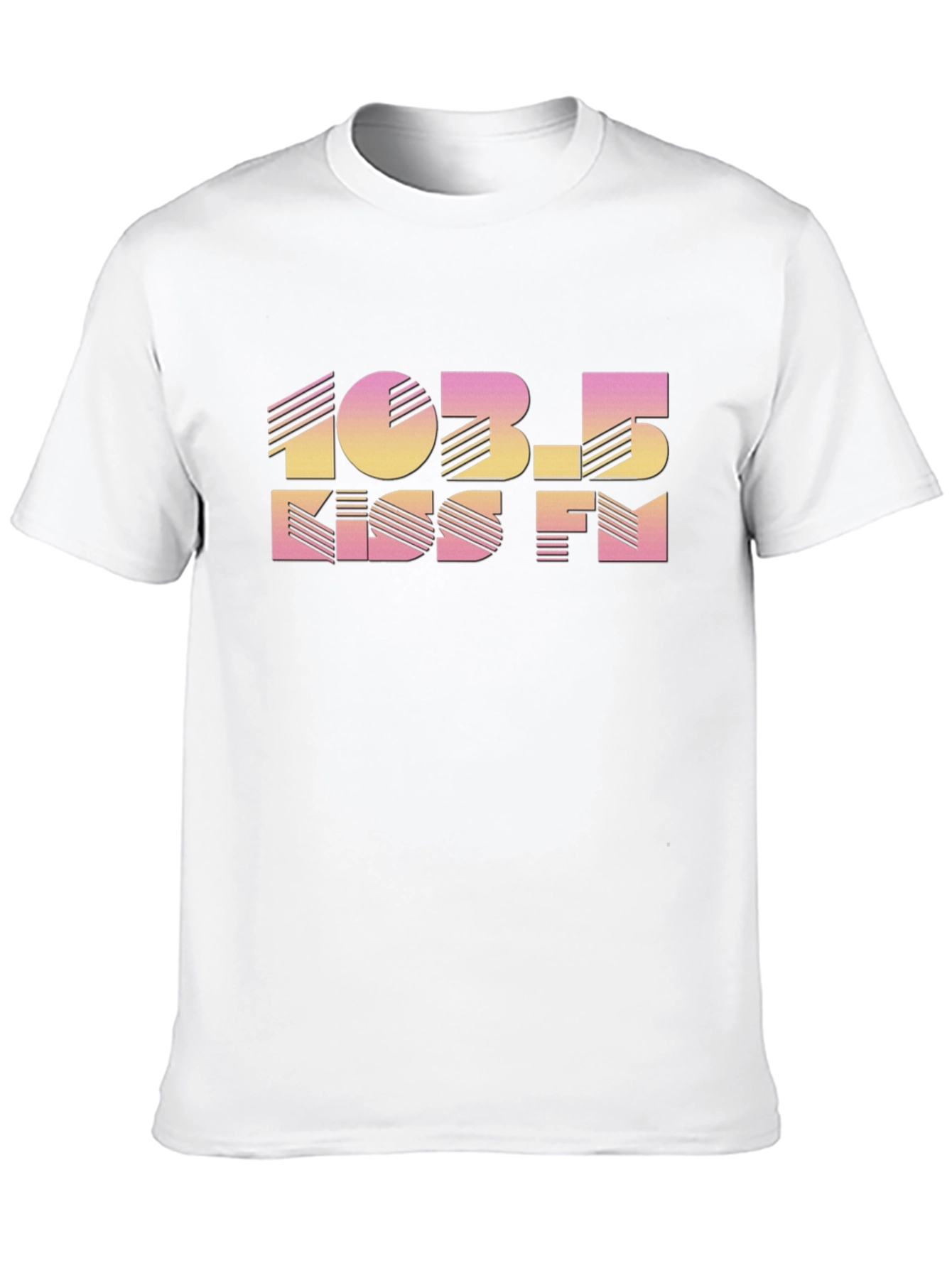 103.5 KISS FM Retro Black T-Shirt