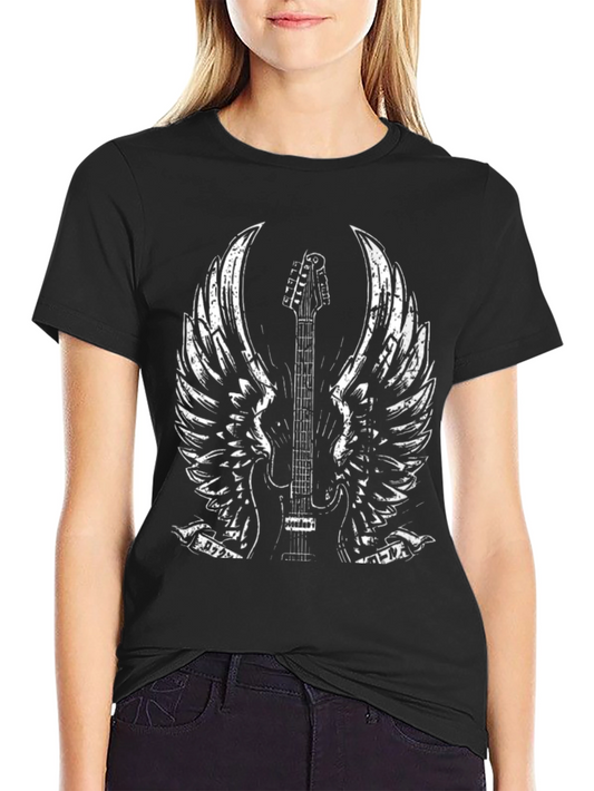 Guitar Wings Graphic Tee - Rocker Style