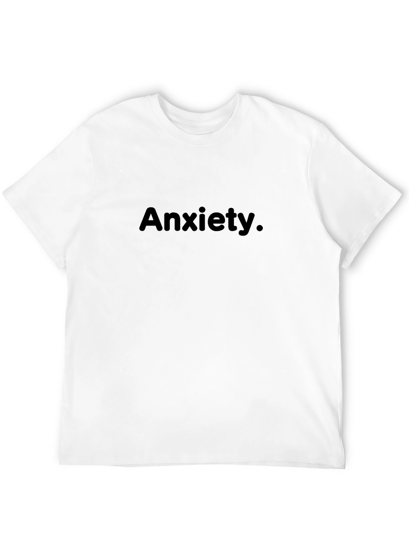 Anxiety Black Crew Neck T-Shirt