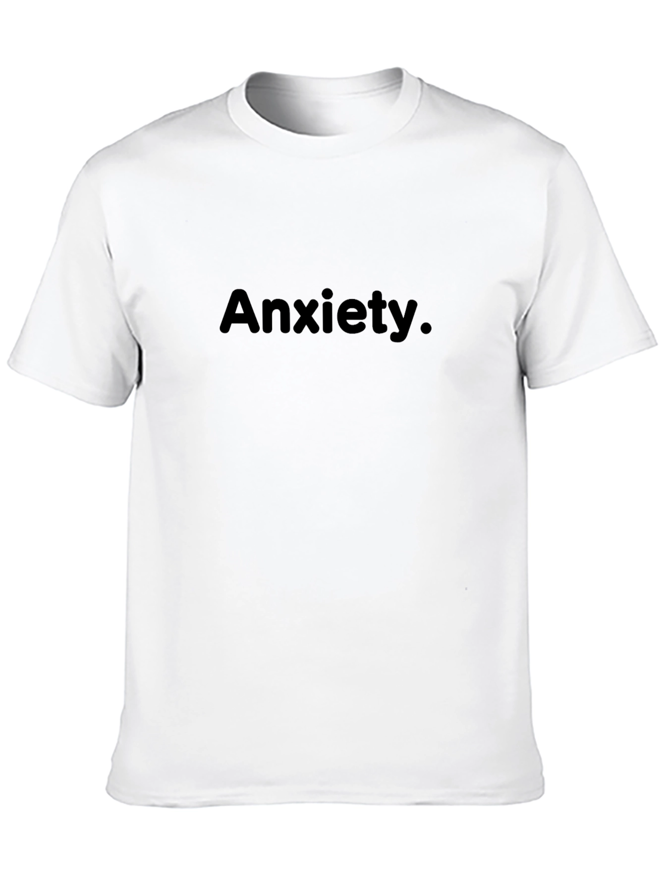 Anxiety Black Crew Neck T-Shirt
