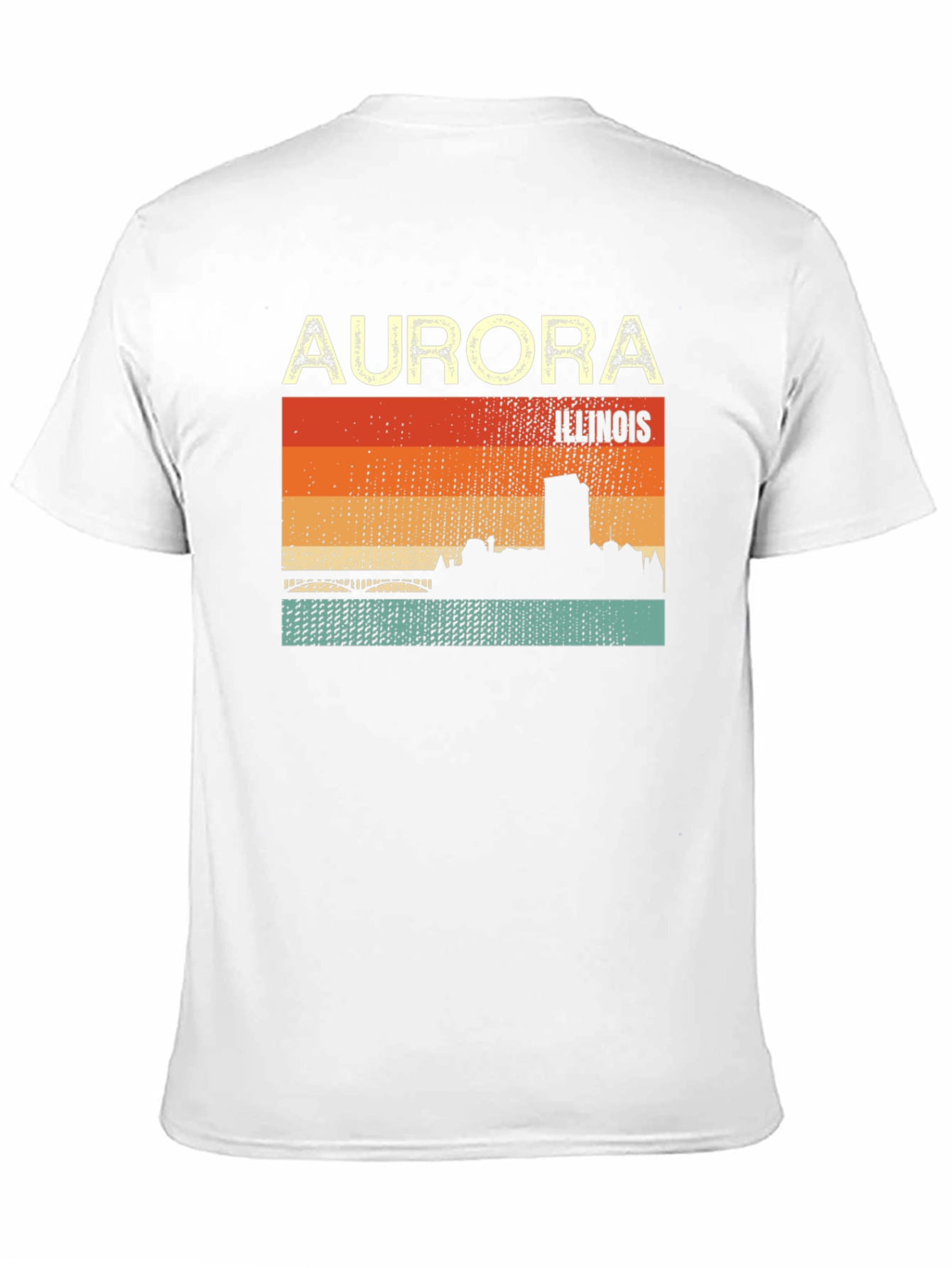 Aurora Illinois Retro Graphic T-Shirt