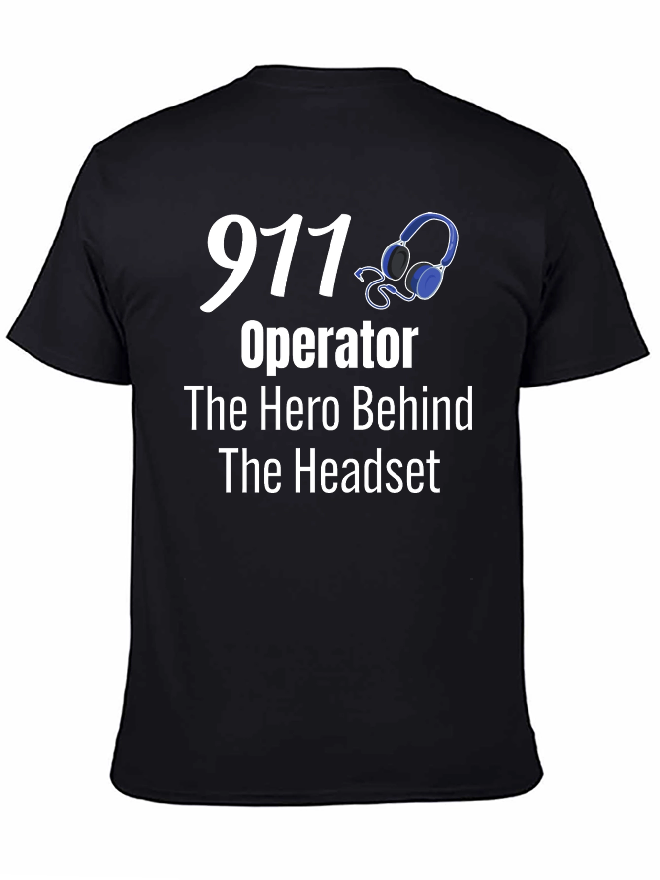 911 Operator Hero Headset T-Shirt