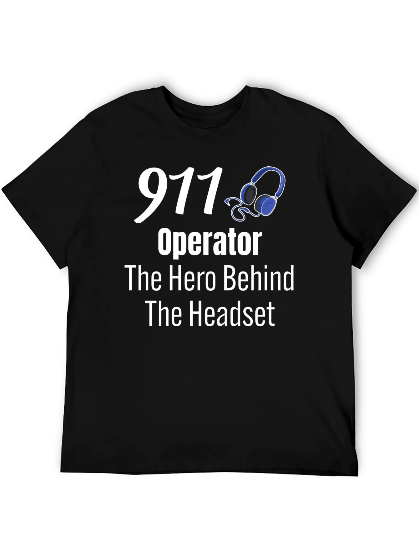 911 Operator Hero Headset T-Shirt