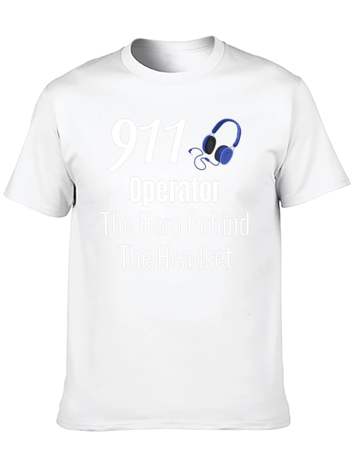 911 Operator Hero Headset T-Shirt