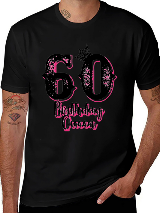 60th Birthday Queen T-Shirt - Stylish & Fun!