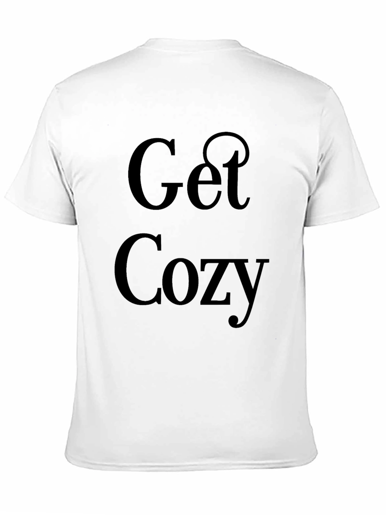 Get Cozy Black Graphic T-Shirt