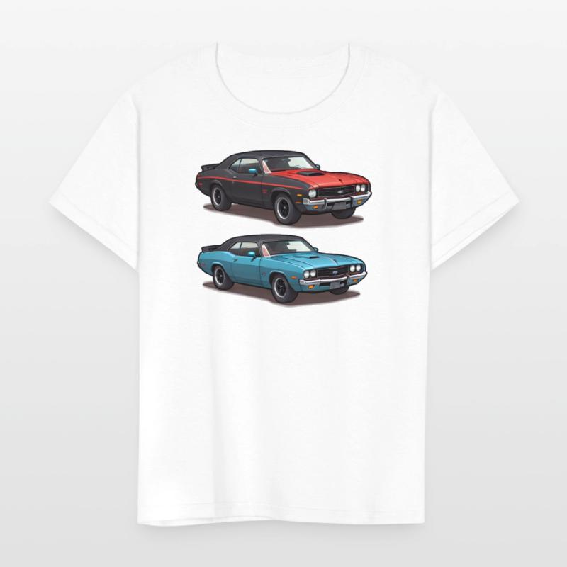 AI Old School 1970s Style Cars