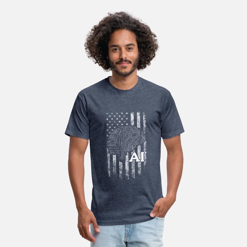 AI US Flag Artificial Intelligence