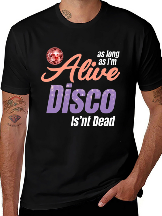 Alive Disco T-Shirt - Disco Ball Graphic Tee