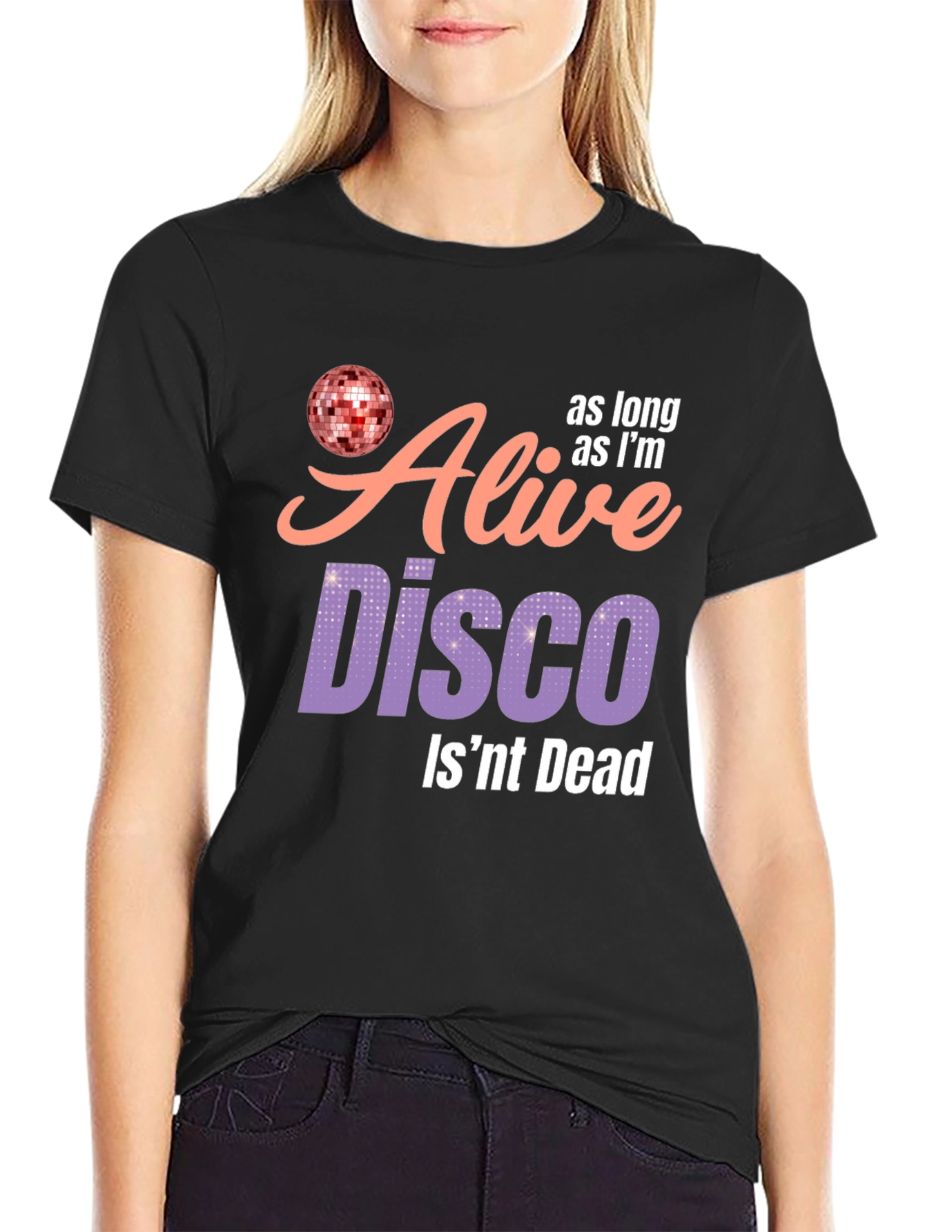 Alive Disco T-Shirt - Disco Ball Graphic Tee