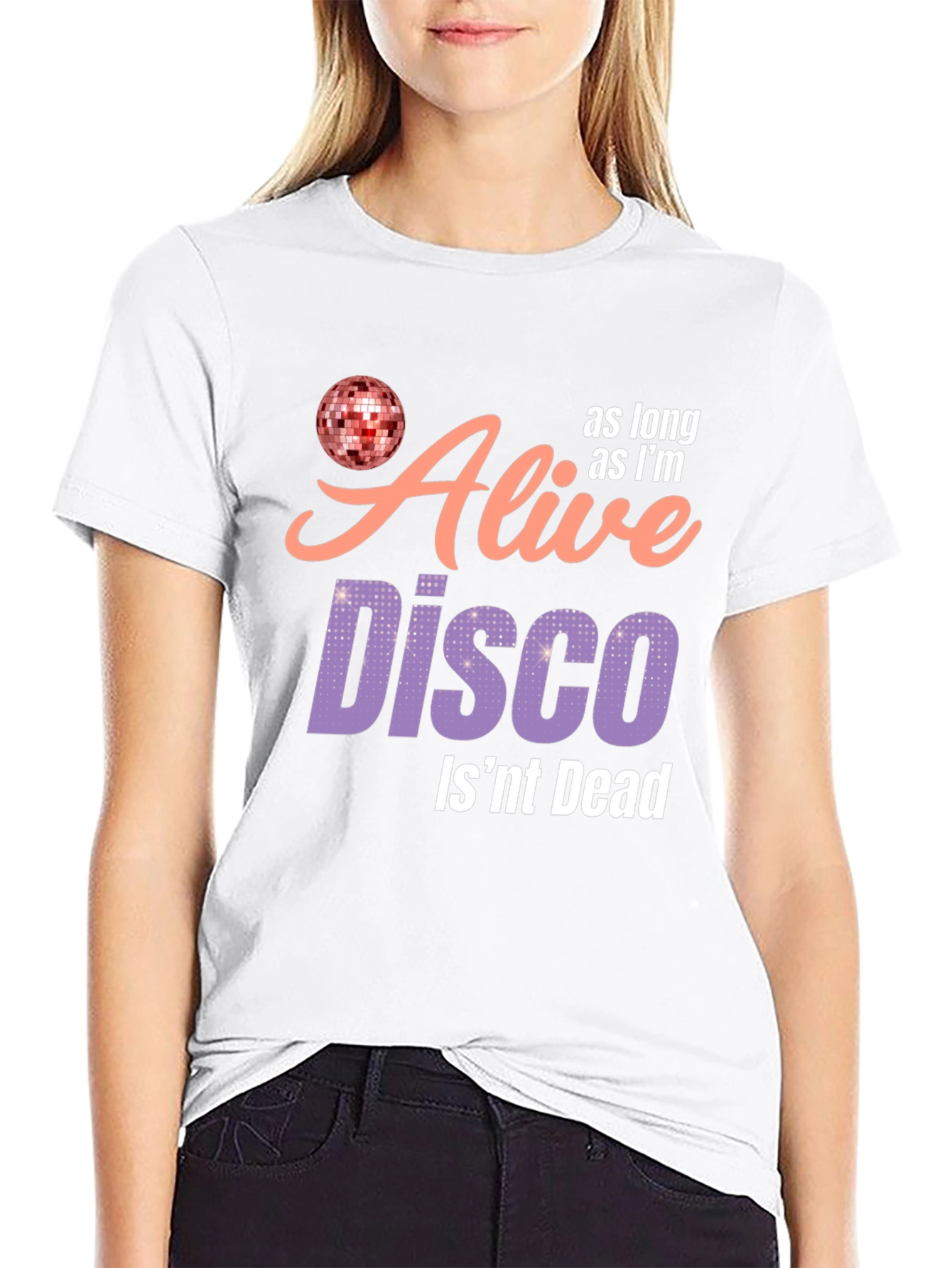 Alive Disco T-Shirt - Disco Ball Graphic Tee