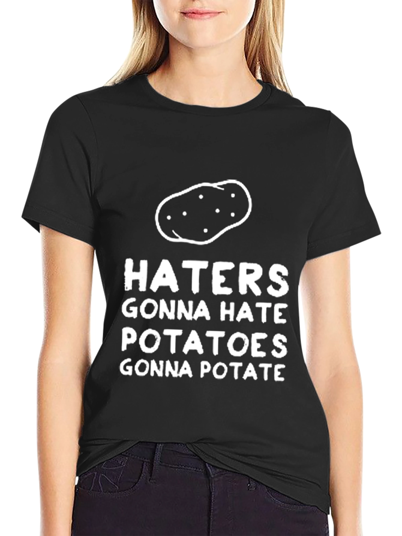 Haters Gonna Hate Potatoes T-Shirt Funny Foodie Tee