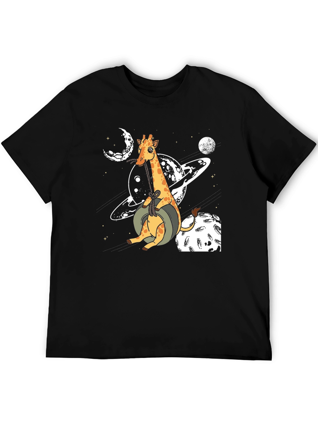Giraffe in Space Graphic T-Shirt