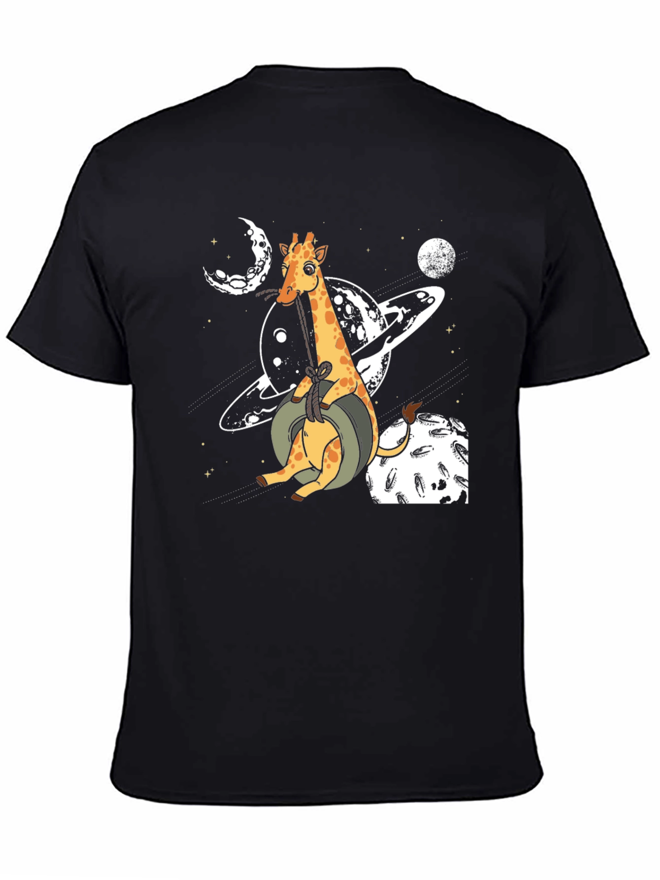 Giraffe in Space Graphic T-Shirt