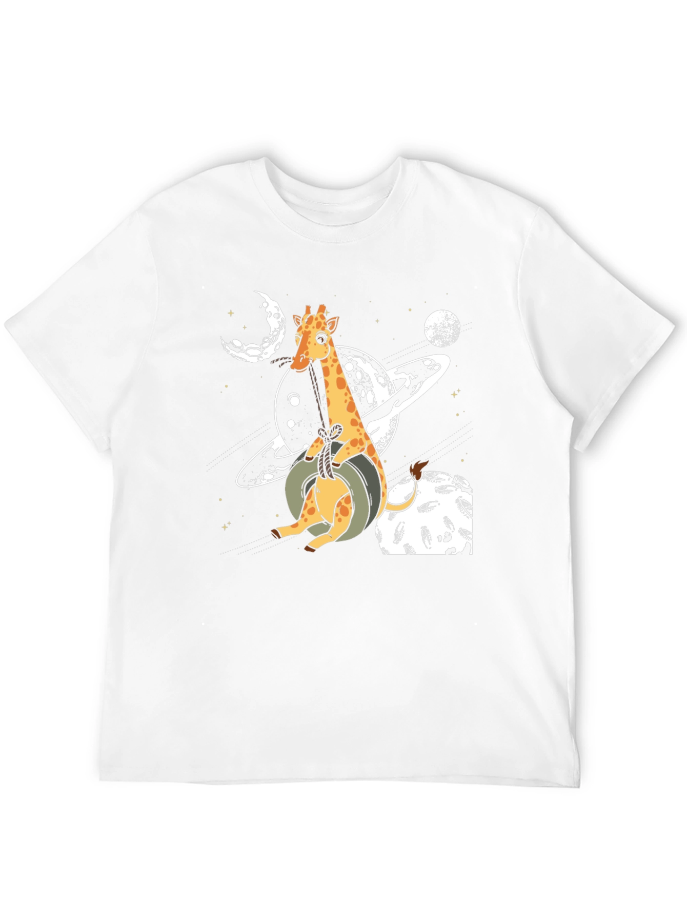 Giraffe in Space Graphic T-Shirt